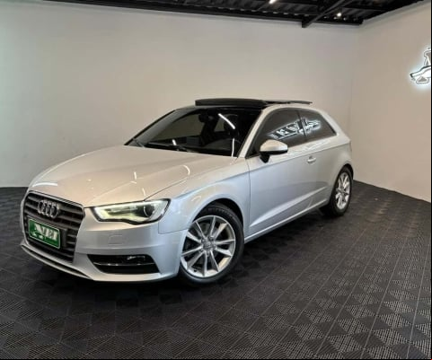 Audi A3 1.8 Turbo 180cv 3p Aut./ Tip.  - Prata - 2013/2014