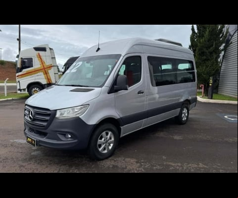 Mercedes-Benz Sprinter CDI 416 Teto Alto Luxo 16 Lugares - Prata - 2021/2022