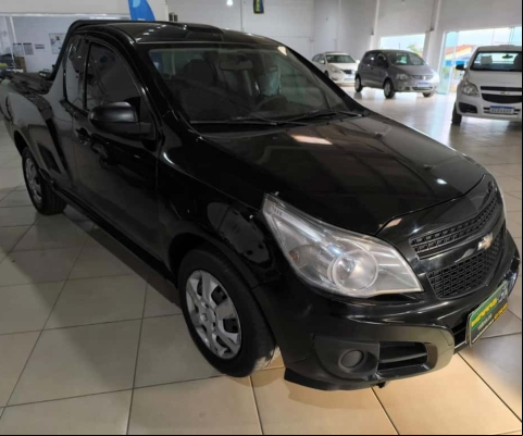 Chevrolet Montana LS 1.4 ECONOFLEX 8V 2p  - Preta - 2017/2018