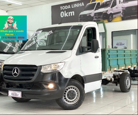Mercedes-Benz Sprinter 314 Street Chassi Longa Cabine Caminhonete Ano 2022 Apenas 15.000kms Novissim