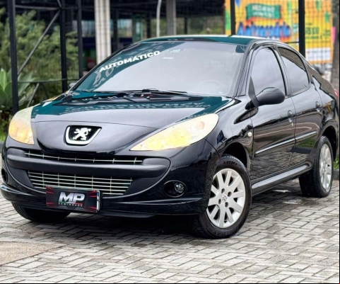 Peugeot 207 Sedan ion XS 1.6 Flex 16V 4p Aut  - Preta - 2010/2011