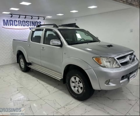Toyota Hilux CD SRV D4-D 4x2 3.0 163cv TDI Dies  - Prata - 2007/2007