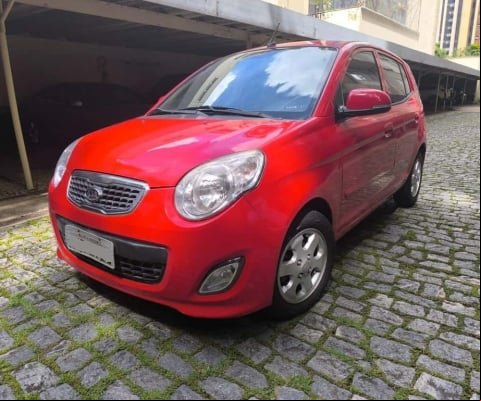 Kia Picanto 1.0 EX 12V GASOLINA 4P MANUAL  2010/2011 - Vermelha - 2010/2011