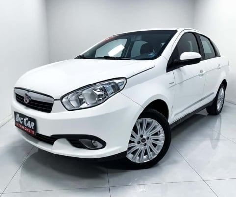 Fiat Grand Siena ESSENCE Dualogic 1.6 Flex 16V  - Branca - 2014/2015