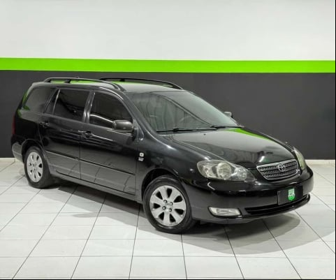 Toyota Corolla Fielder SW 1.8/1.8 XEi Flex Aut.  - Preta - 2007/2008