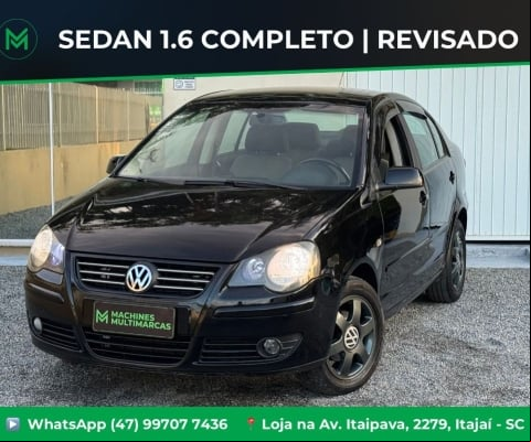 VW POLO SEDAN 1.6 TOP 2007 - TROCO E FINANCIO