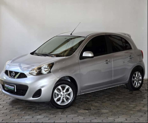 Nissan March SV 1.0 12V Flex 5p  - Prata - 2018/2019